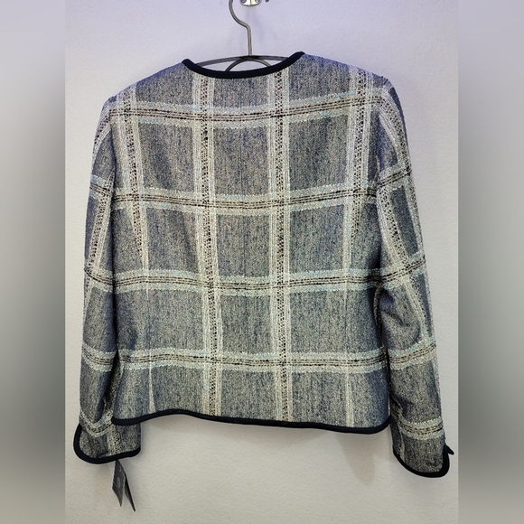 Don Caster Collection Tweed Silk With Metallic Threads Jacket Womens Size 10 - Picture 2 of 14